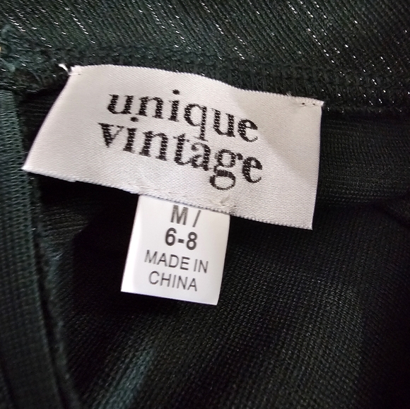 Unique Vintage Pinup Dress Brand New Size 6/8 M. Does stretch - Picture 4 of 7